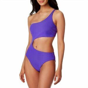 * Bar Iii Cutout One-Piece Swimsuit-Purple